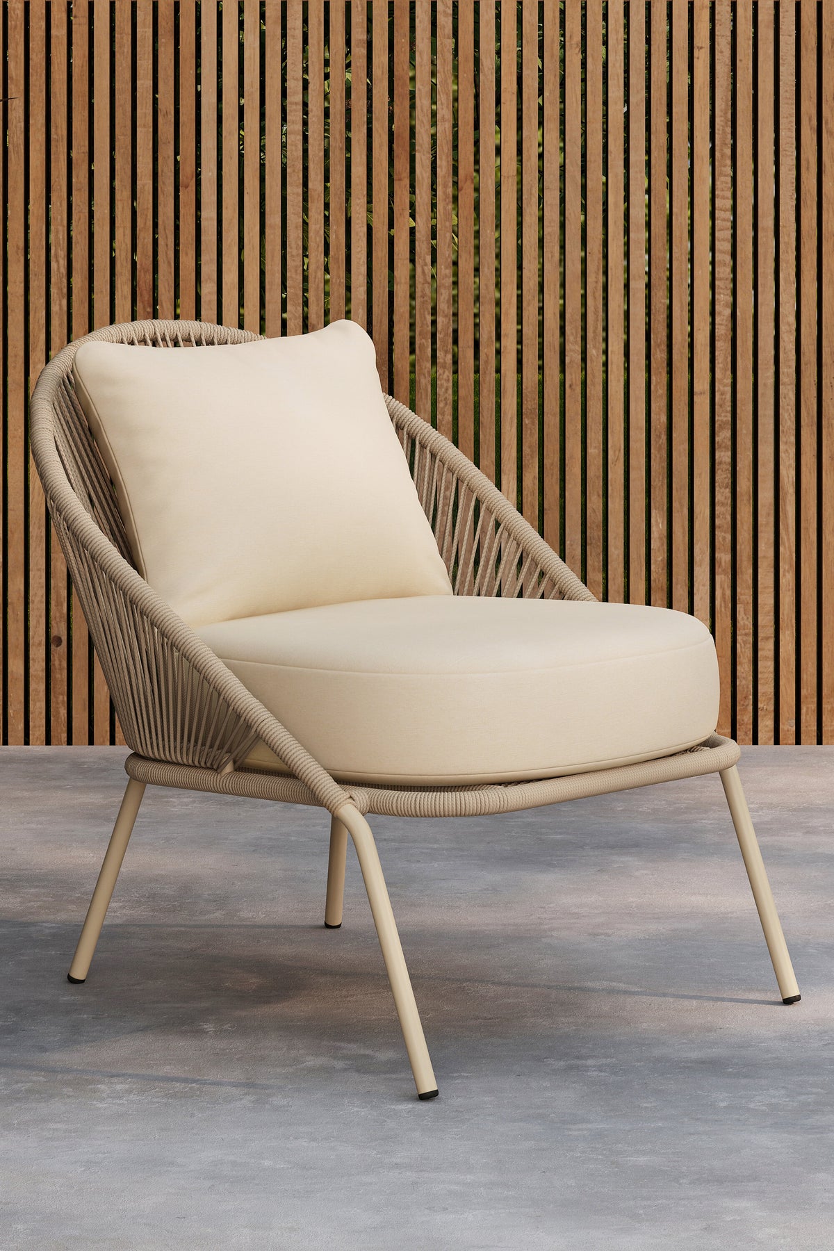 Lindos loungestole - beige - 2 stk. - billede 16