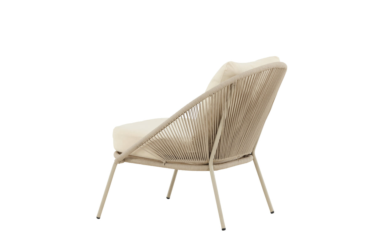 Lindos loungestole - beige - 2 stk. - billede 5