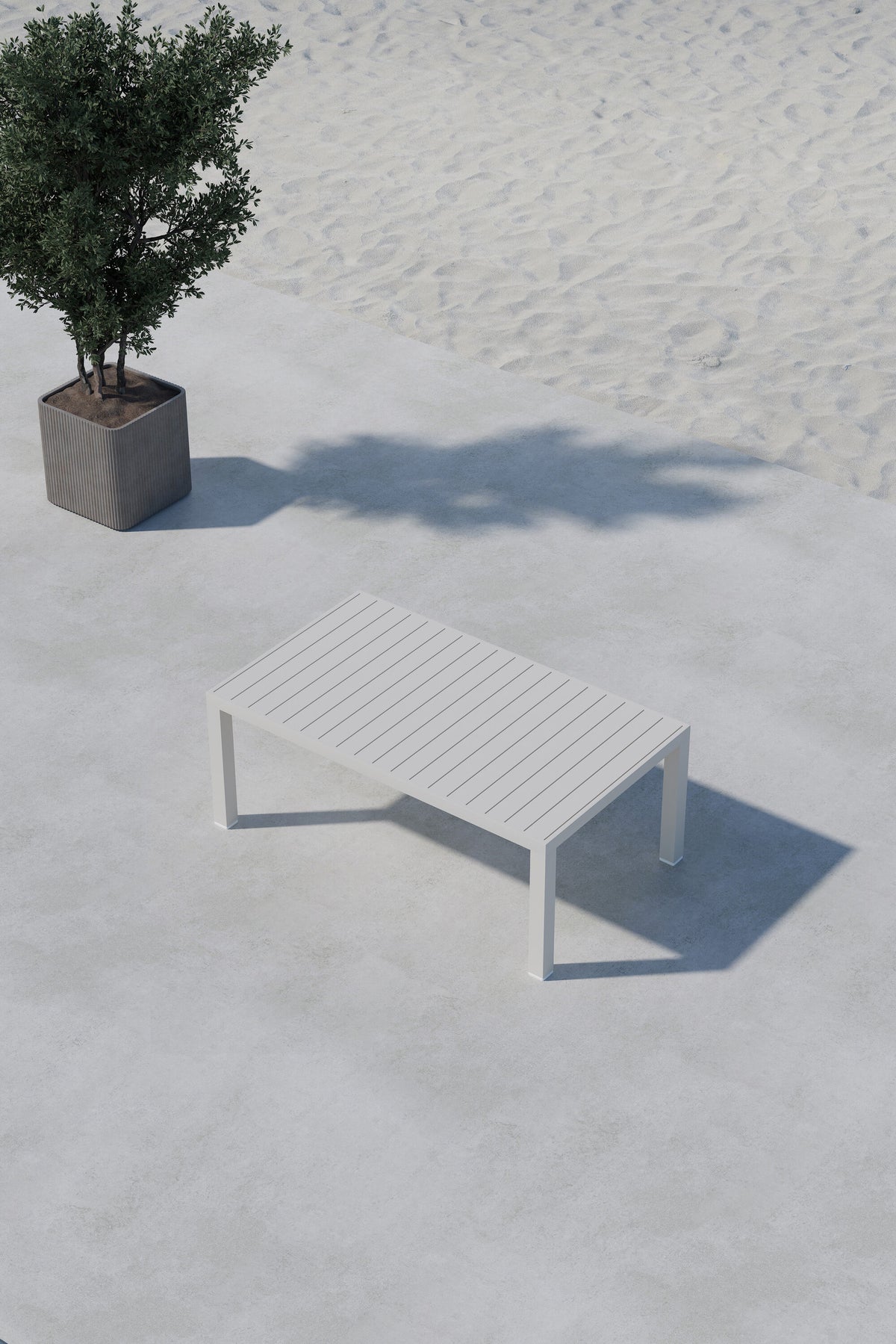 Copacabana sofabord - 120 × 70 cm - beige - billede 15
