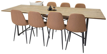 Padang spisebord 200 x 100 & 8 Polar Stole i Brun