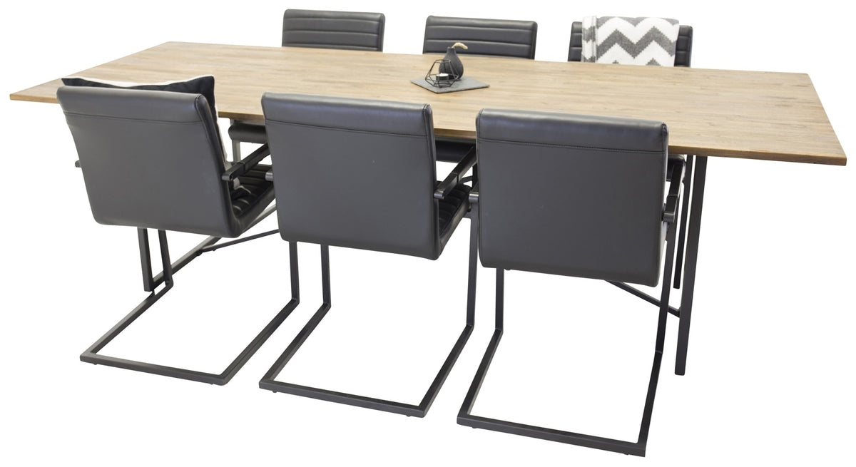 Padang Spisebord 200 x 100 med 6 Art Stole