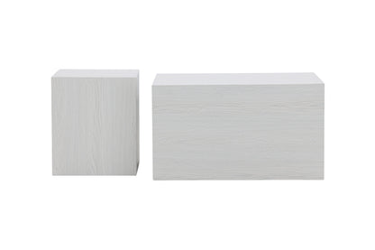 York sofabord - 80 × 60 cm - hvidpigmenteret - billede 1