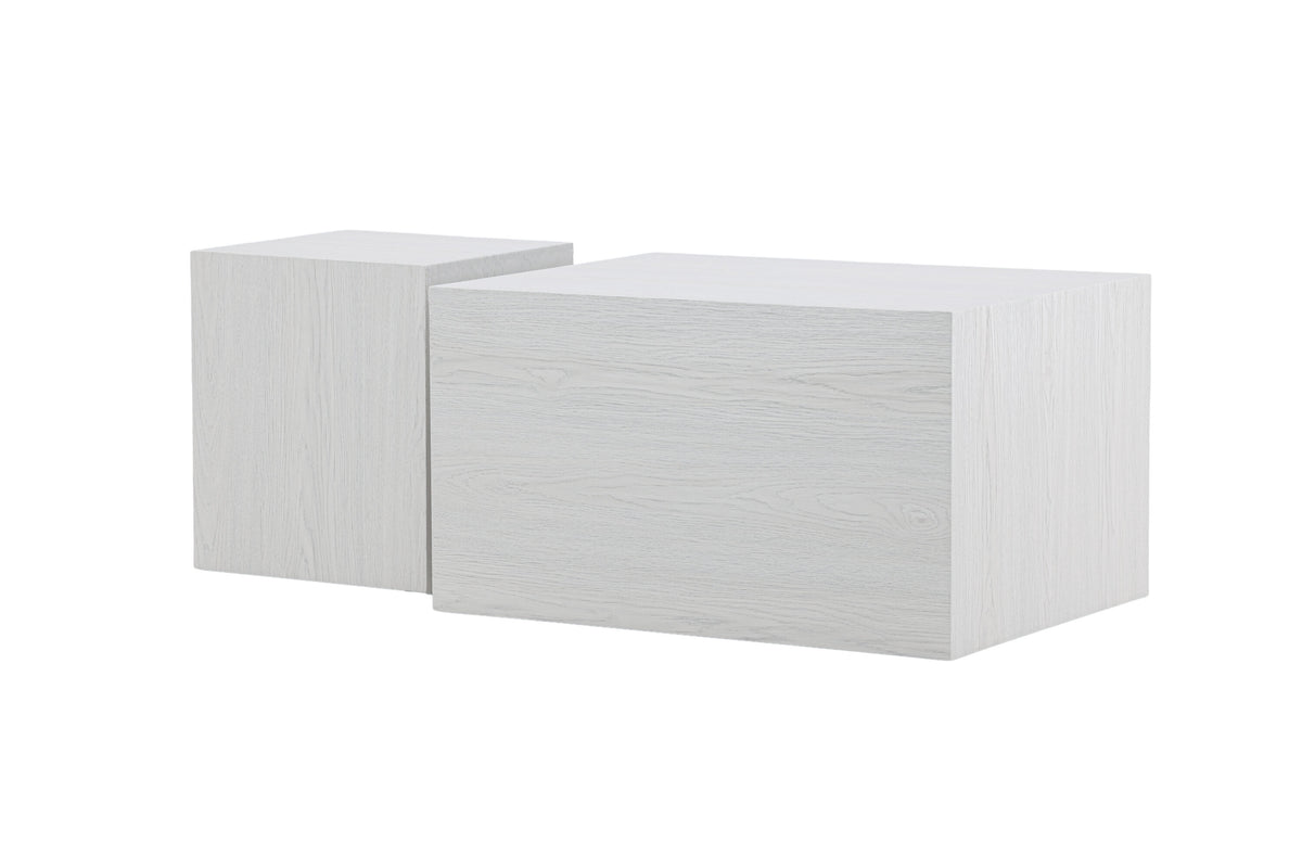 York sofabord - 80 × 60 cm - hvidpigmenteret - billede 2