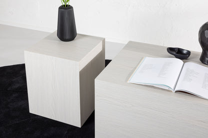 York sofabord - 80 × 60 cm - hvidpigmenteret - billede 5