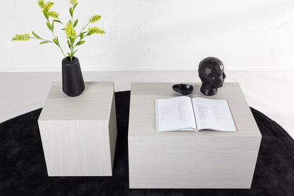 York sofabord - 80 × 60 cm - hvidpigmenteret - billede 6