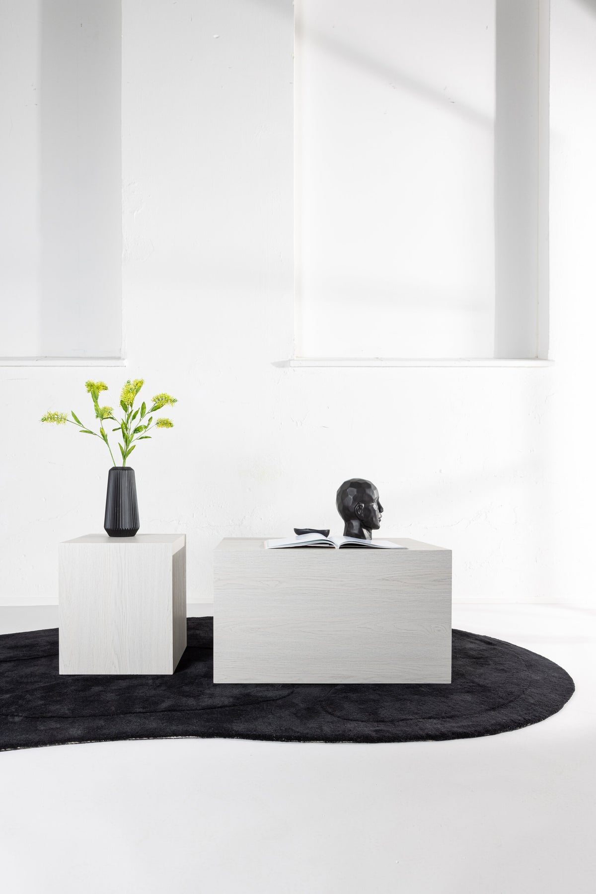 York sofabord - 80 × 60 cm - hvidpigmenteret - billede 10