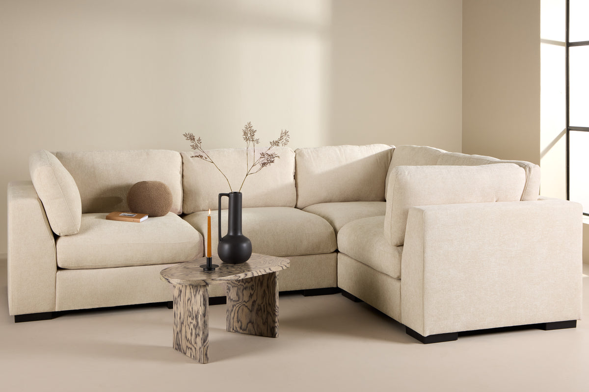 Salerno hjørnesofa Beige
