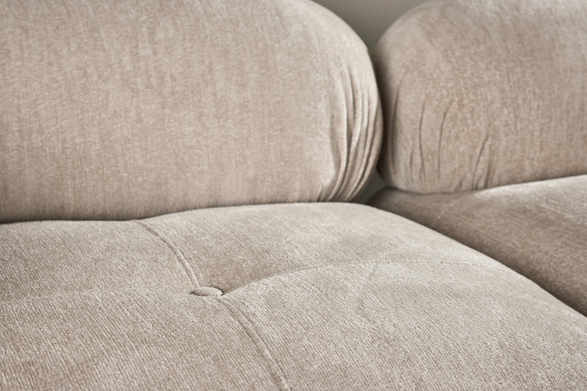 Mika 2-personers sofa - beige, sort, krom - billede 16