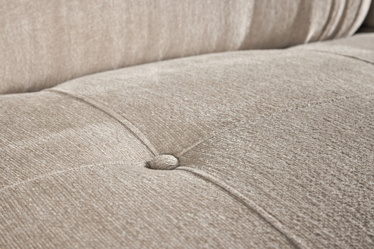 Mika 3-personers sofa - beige, sort, krom - billede 17