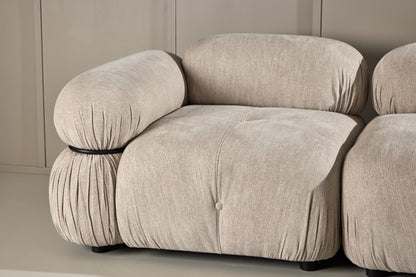 Mika 2-personers sofa - beige, sort - billede 14