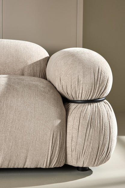 Mika 2-personers sofa - beige, sort - billede 21