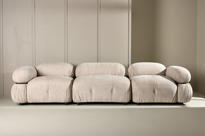 Mika 3-personers sofa - beige, sort - billede 13