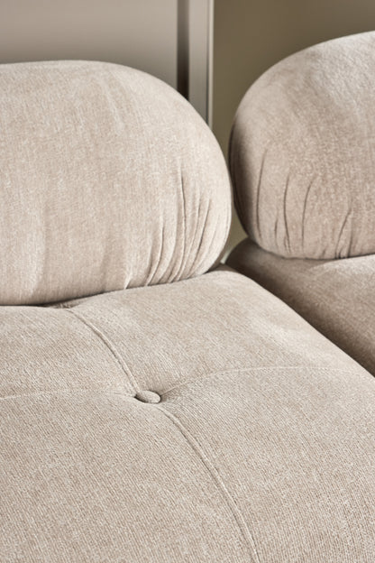Mika 3-personers sofa - beige, sort - billede 20