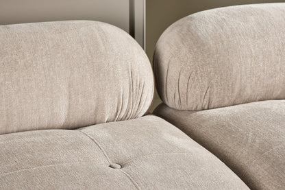 Mika 3-personers sofa - beige, sort - billede 16